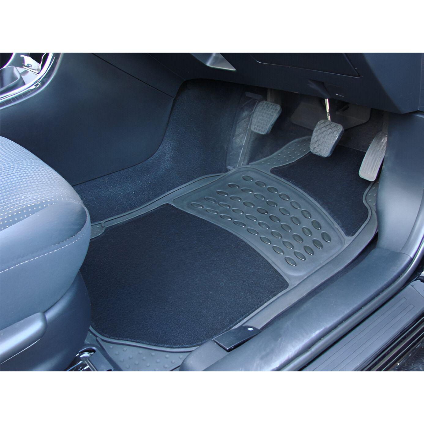 Maypole MP6304 Universal Heavy Duty Car Mat Set - Black