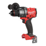 Red and black Milwaukee drill on a white background