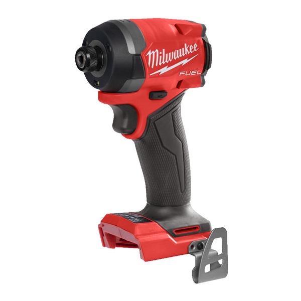 Red and black Milwaukee power drill on a white background
Milwaukee M18FID3-0 M18 Fuel Gen 4 Impact Driver | Bare Unit