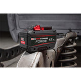 M18 REDLITHIUM FORGE battery on a vehicle suspension system