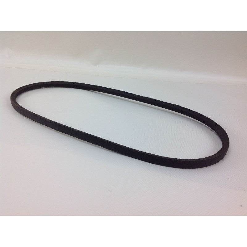 A black rubber or vinyl loop belt, commonly used as a drive belt for power tools, shown on a plain white background. Mitsubishi Vee Belt - HD Lawnmower