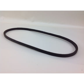 A black rubber or vinyl loop belt, commonly used as a drive belt for power tools, shown on a plain white background. Mitsubishi Vee Belt - HD Lawnmower