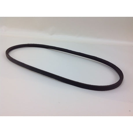 A black rubber or vinyl loop belt, commonly used as a drive belt for power tools, shown on a plain white background. Mitsubishi Vee Belt - HD Lawnmower