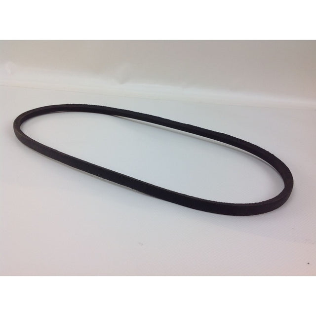 A black rubber or vinyl loop belt, commonly used as a drive belt for power tools, shown on a plain white background. Mitsubishi Vee Belt - HD Lawnmower
