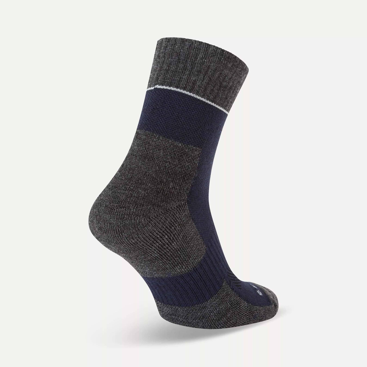 Sealskinz Thurton QuickDry Mid Length Socks - Black/Grey