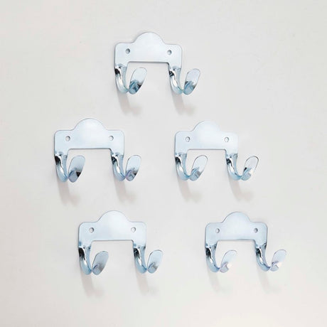 Mottez Double Hooks - 70MM | Pack of 5