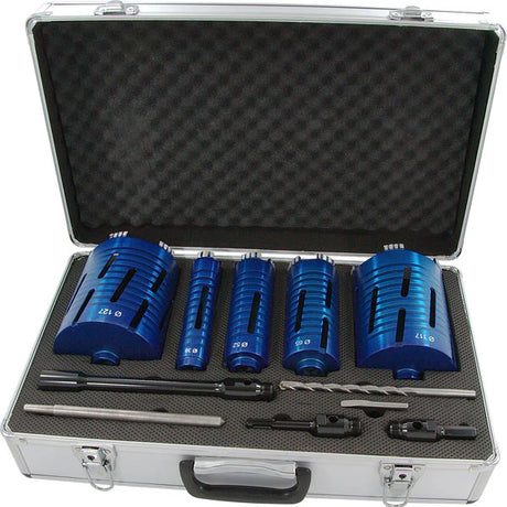 Neilsen CT0688 Diamond Core Drill Set - Laser Welded | 11pc