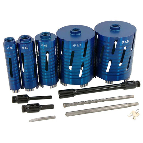 Neilsen CT0688 Diamond Core Drill Set - Laser Welded | 11pc