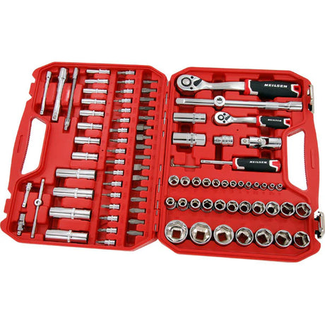 Neilsen CT0697 Drive Socket Set - 94pc 1/4 and 1/2in 
