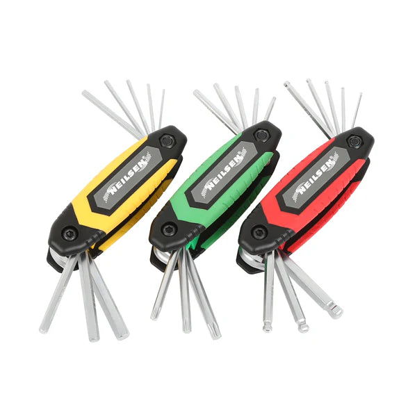 Neilsen CT6647 Folding Hex Key Set - 3 pc