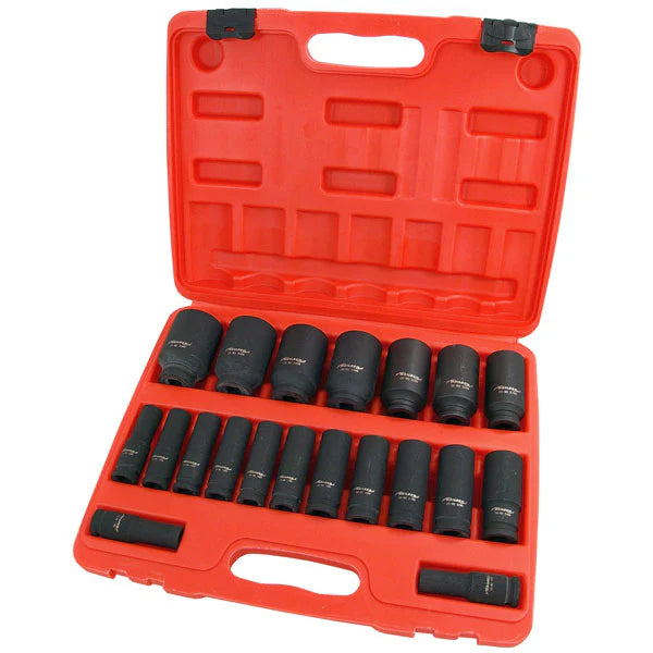 Neilsen DR Deep Impact Socket Set | 20 Piece 1/2in