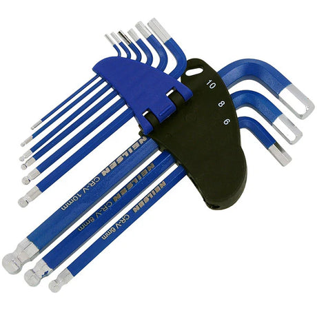 Neilsen Long Hex Key Set mm Ball End 9pc