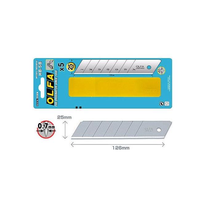 Olfa Endurance Snap-Off Blade 25mm - Pack of 5