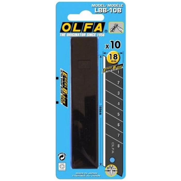 Olfa Excel Black 18mm Blades 10 Pack