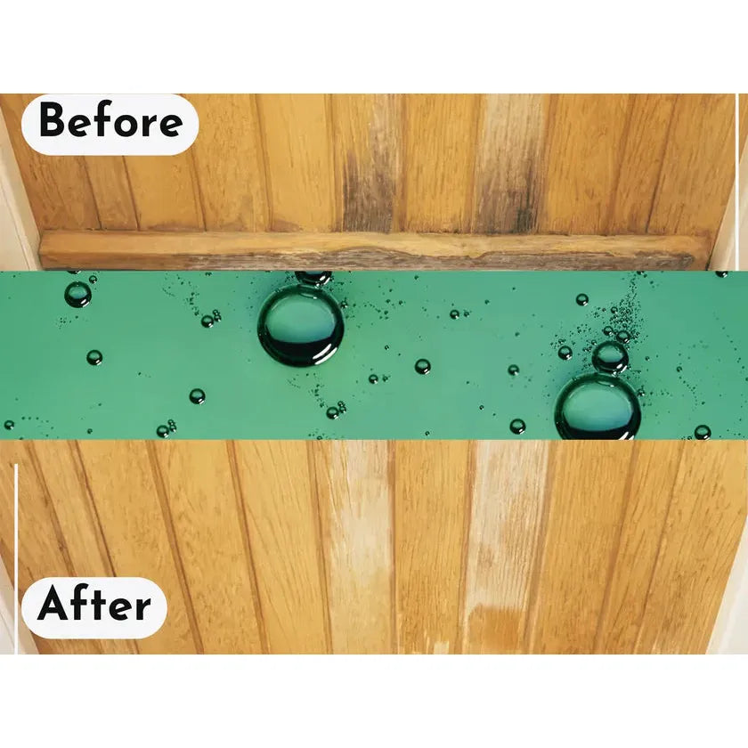 Osmo Wood Reviver Power Gel before and after