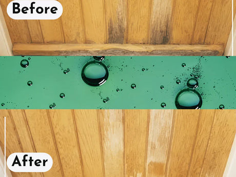 Osmo Wood Reviver Power Gel before and after