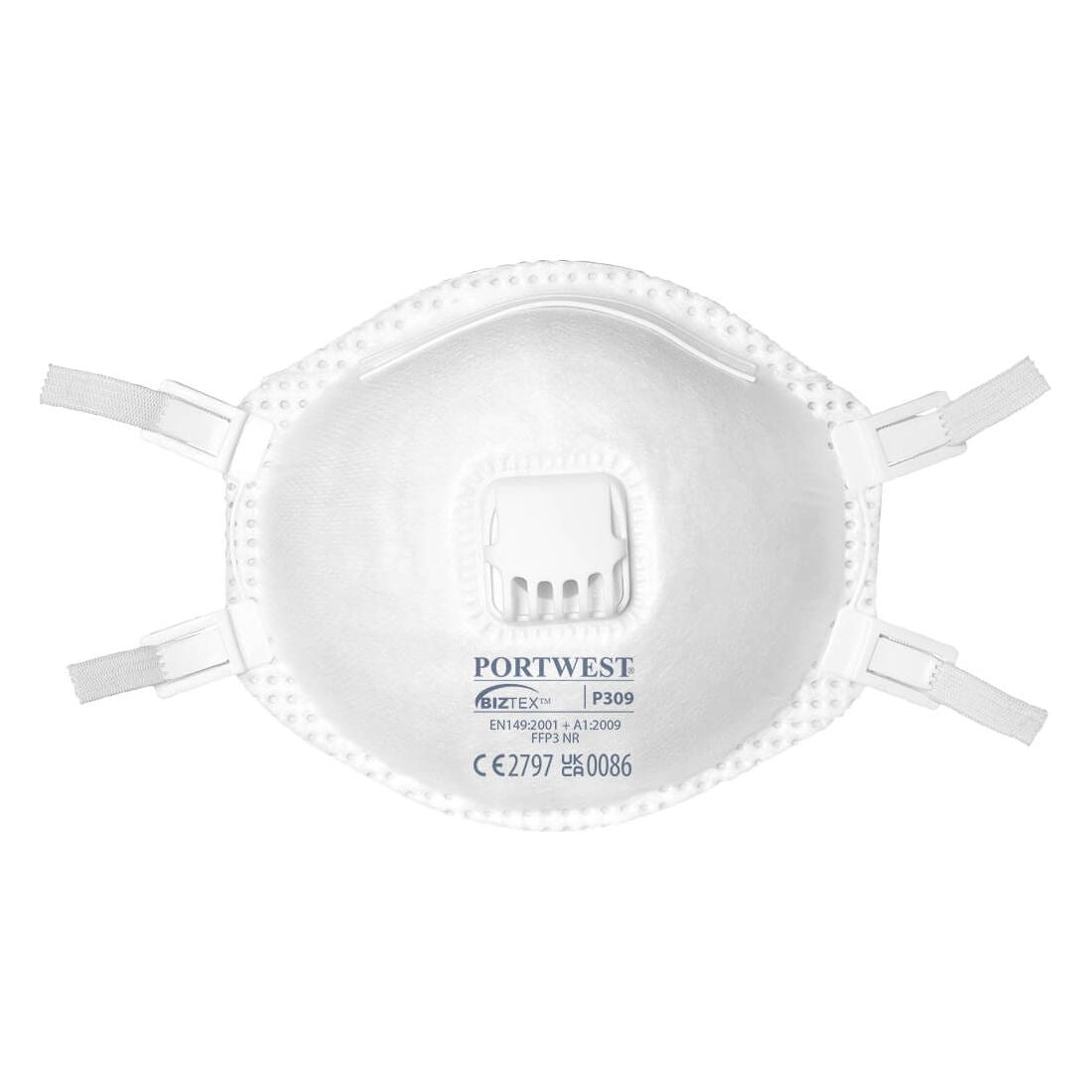 Portwest FFP3 Valved Respirator - Blister Pack (2) White