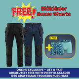 Blaklader 1750 Craftsman Trousers With CORDURA Stretch