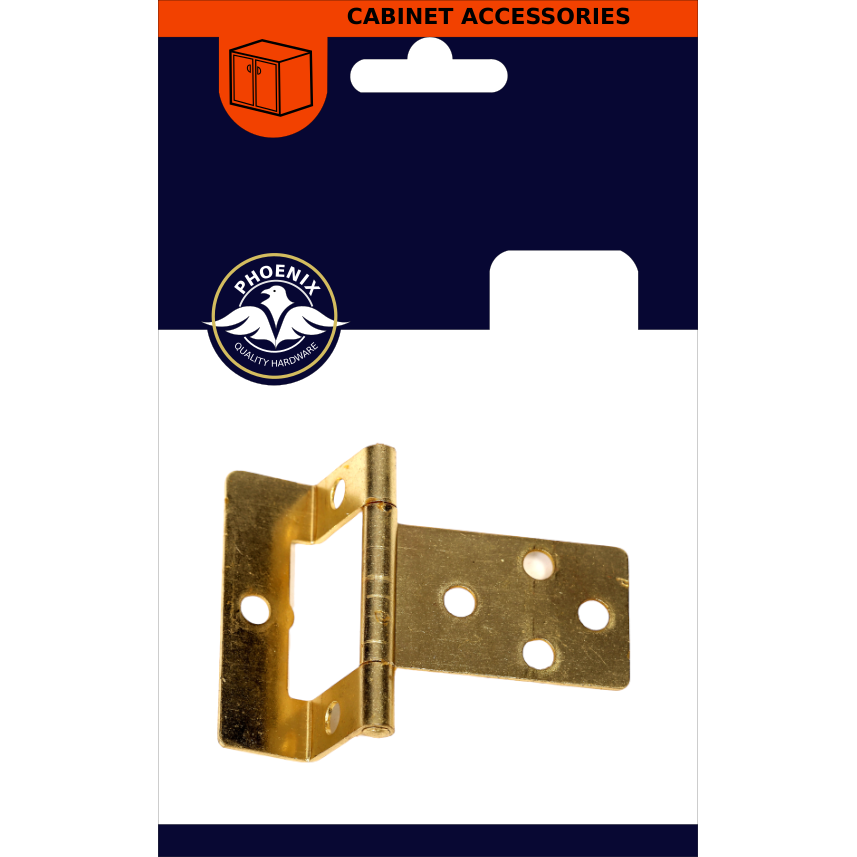 Phoenix B Cranked Flush Hinge 2″ x 5/8″ | Pair