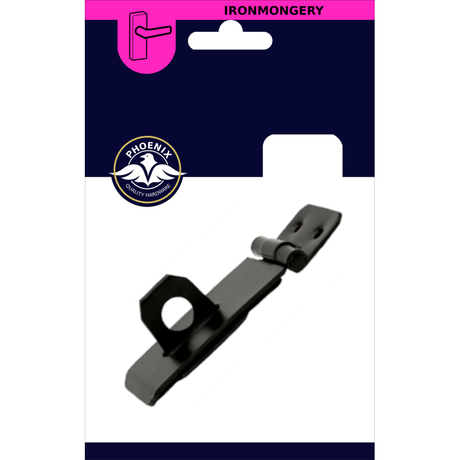 Phoenix Safety Hasp & Staple -3" | Black