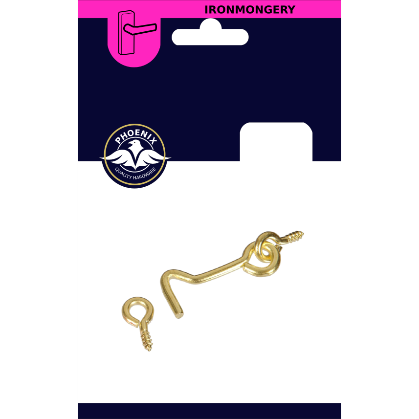 Phoenix Wire Gate Hooks - 2inches | Pack of 4