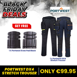 Portwest DX4 Stretch Trouser | Black Friday Workwear Deal