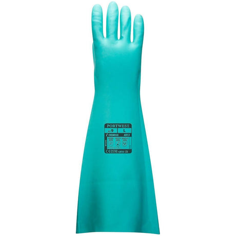 Portwest A813 Nitrile Gauntlet - Green
