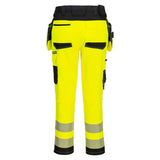 Portwest DX454 Hi-Vis Detachable Holster Pocket Craft Trousers Yellow
