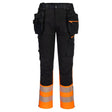 Portwest DX457 Hi-Vis Class 1 Detachable Holster Pocket Craft Trousers 