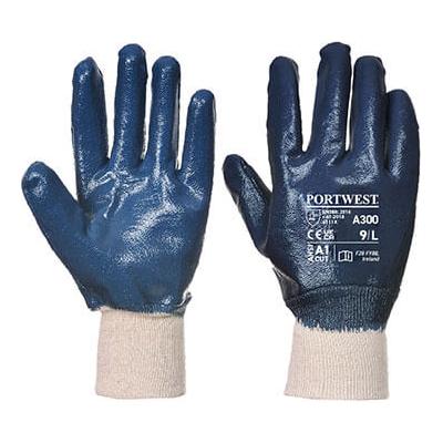 Portwest RG30 Nitrile Knitwrist Glove - Blue