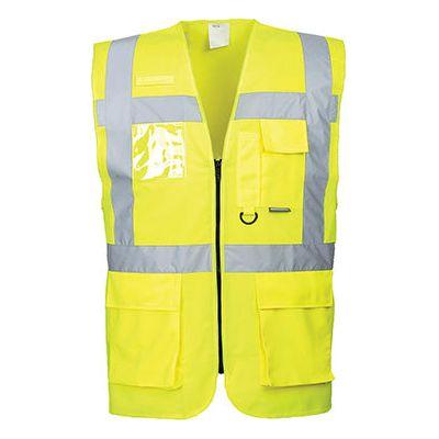 Portwest S476 Berlin Hi Vis Vest Executive - Yellow