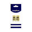 Two EverGara F3U power capacitors in a blister pack with a blue and white card backing, branded POWER MASTER.
Powermaster 4-65w Fluorescent Starter