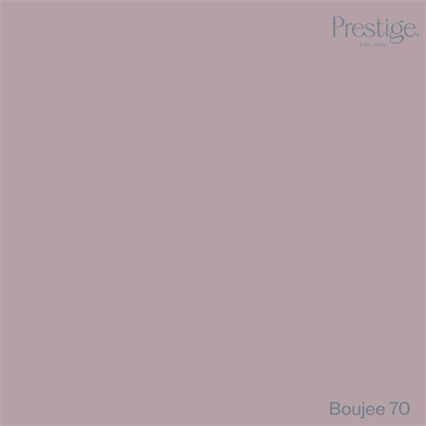 Prestige Boujee
A flat dusty mauve color swatch with the Prestige brand name in the top right and the text 'Boujee 70' in the bottom right.