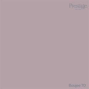 Prestige Boujee
A flat dusty mauve color swatch with the Prestige brand name in the top right and the text 'Boujee 70' in the bottom right.