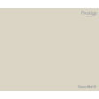 A solid color swatch card for Prestige Fine Paint in the shade Coco Mid 21, showing a warm light beige-gray color with the brand logo in the top right and the shade name in the bottom right.
Prestige Coco Mid