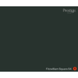 A dark green colour swatch card labeled 'Prestige' in the top right and 'Fitzwilliam Square 54' with a red 'R' in the bottom right. Prestige Fitzwilliam Square Paint