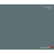 A solid color swatch card for Prestige Fine Paint in the color 'Seafoam 105', showing a muted, desaturated blue-green/gray color with the brand logo in the top right and the color name in the bottom right.