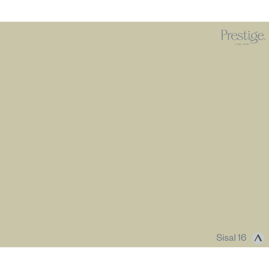 A solid colour swatch card for Prestige. ESM. Prestige Sisal Paint