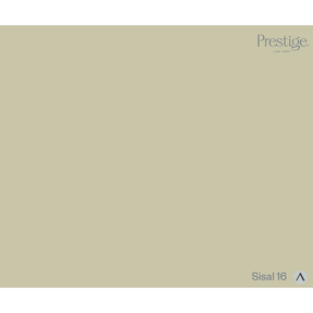 A solid colour swatch card for Prestige. ESM. Prestige Sisal Paint