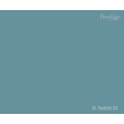 A solid color swatch card for Prestige Fine Paper in the shade 'St. Swithin 101', showing a muted teal-blue color with white text branding in the corners.