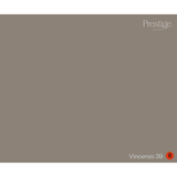 A solid color swatch card for Prestige Vinyl Pro, showing the color 'Vincenzo 39' (a warm taupe-gray) with the Prestige logo in the top right and the color name in the bottom right.
