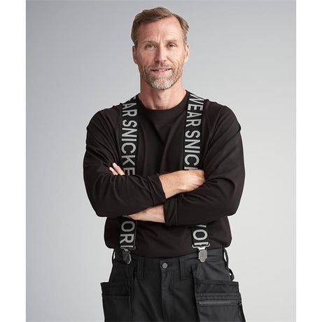Snickers 9064 Logo Braces Black 
