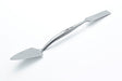 A stainless steel miniature trowel with a long handle and flat blade, shown diagonally on a clean white background.
