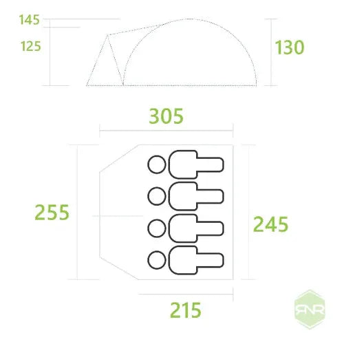 Rock N River Achill 400 Tent - 4 - Person