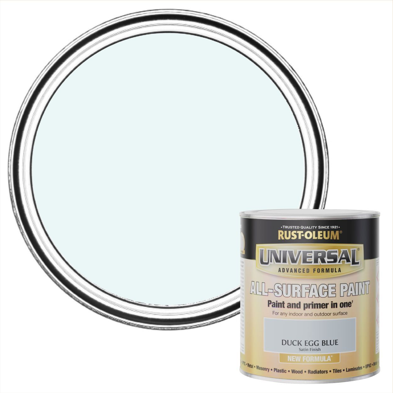 Rust-Oleum Universal All Surface Paint Duck Egg 750ml