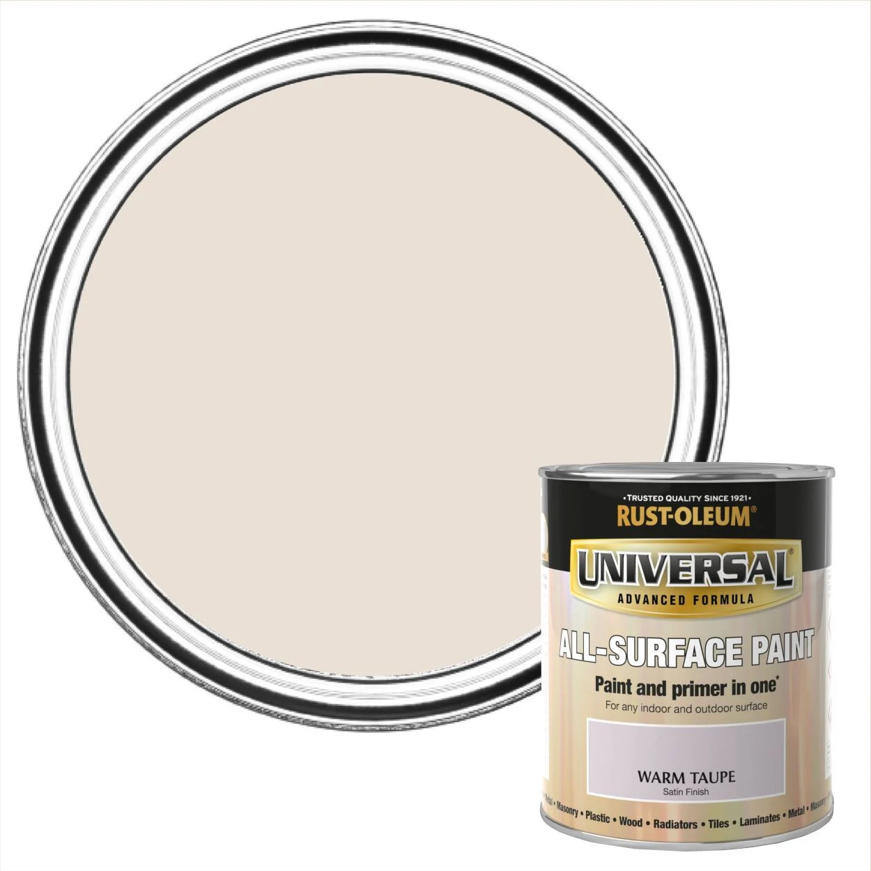 Rust-Oleum Universal All Surface Paint Warm Taupe 750ml 