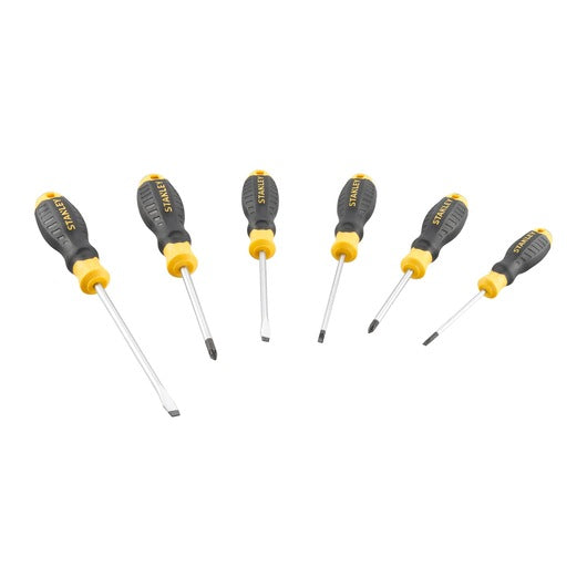 Stanley CUSHION GRIP™ Pozidriv Phillips Screwdriver Set | 6 pieces