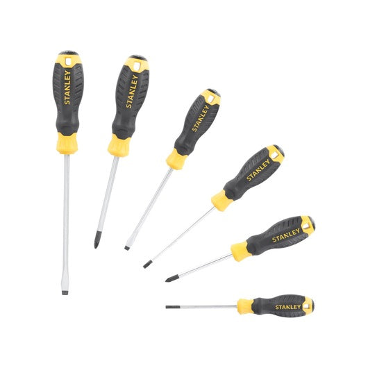 Stanley CUSHION GRIP™ Pozidriv Phillips Screwdriver Set | 6 pieces