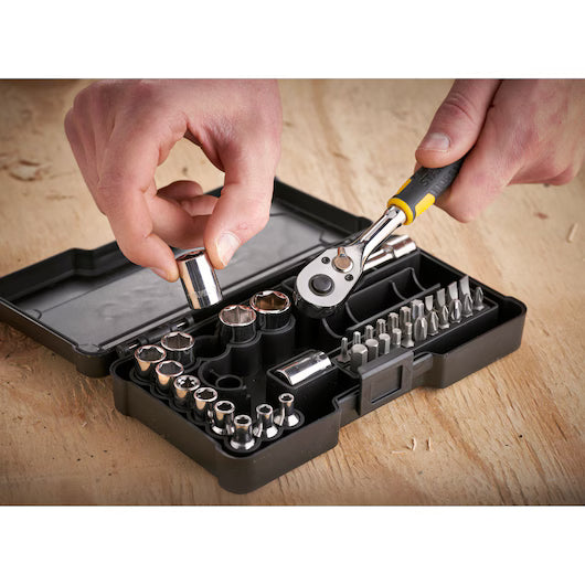 Stanley Compact Socket Set | 1/4 in. with 37 pieces