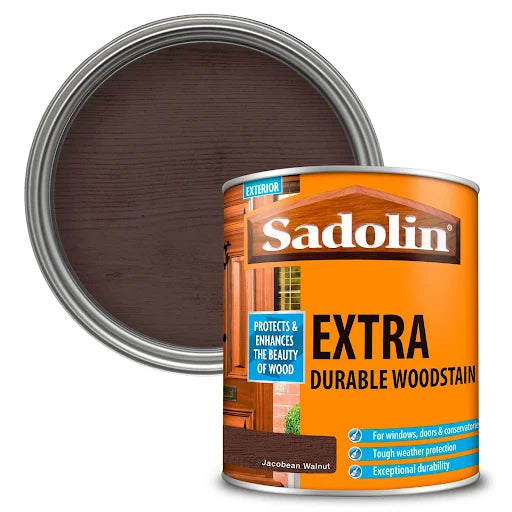 Sadolin Extra Durable Woodstain | Jacobean Walnut - 1L